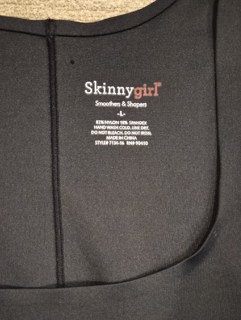 Skinnygirl Black Kids Shaping One-Piece Bodysuit - Picture 2 of 7